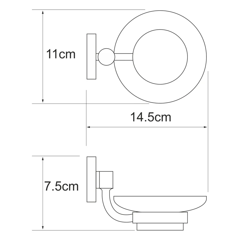 Мыльница WasserKRAFT Rhein K-6229 Хром