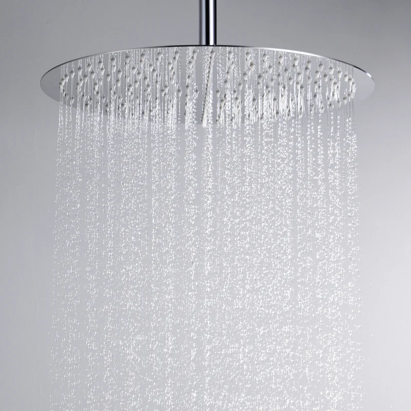 Верхний душ WasserKRAFT A117, D400 мм, 1 режим струи, без держателя, хром