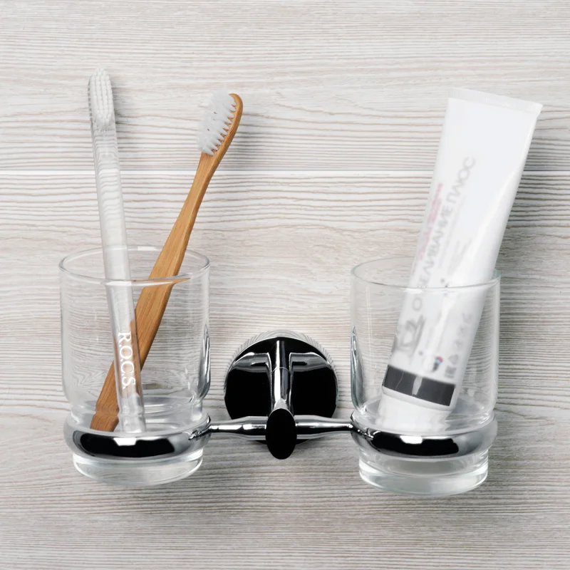 Стакан для зубных щеток WasserKRAFT Rhein K-6228D двойной Хром