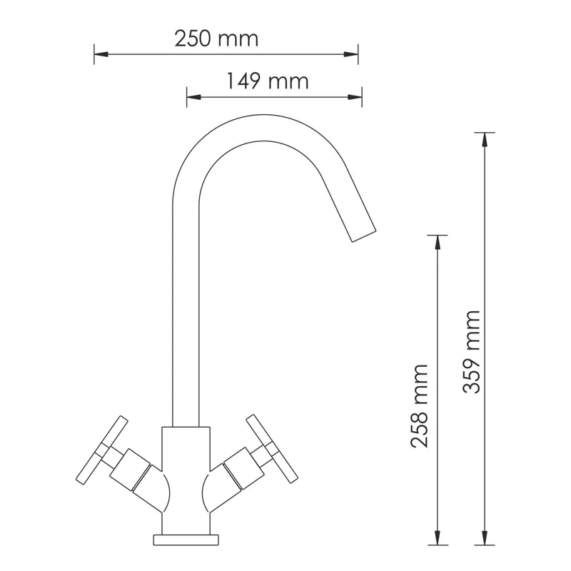 Смеситель для кухни WasserKRAFT Weser 7847 Хром