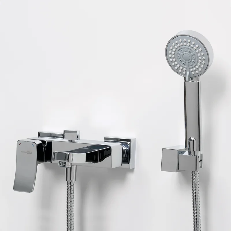 Смеситель WasserKRAFT Aller 1061 для ванны и душа с коротким изливом, хром
