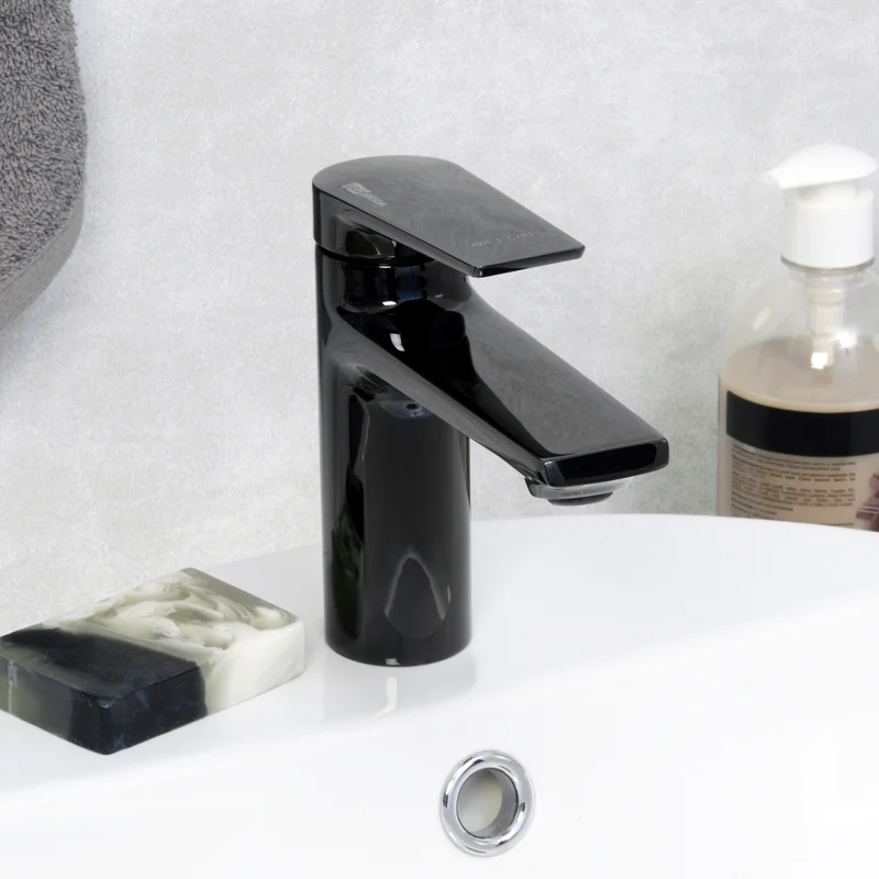 Смеситель для раковины WasserKRAFT Glan 6603 Черный глянцевый