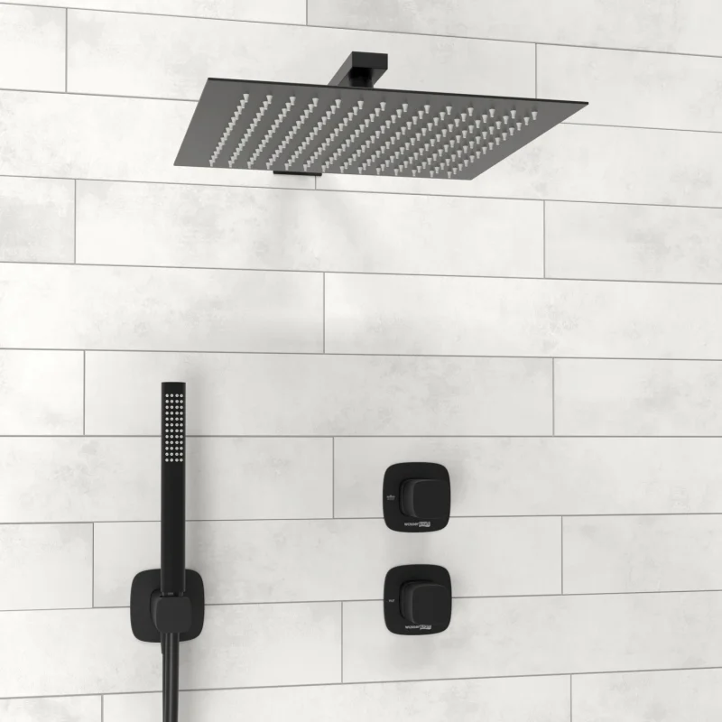 Душевая система WasserKRAFT Nuthe A9151.264.219.162.327.242.217 Черная матовая