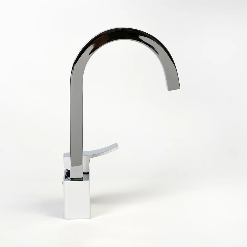 Смеситель для кухни WasserKRAFT Aller 1067W Белый Хром