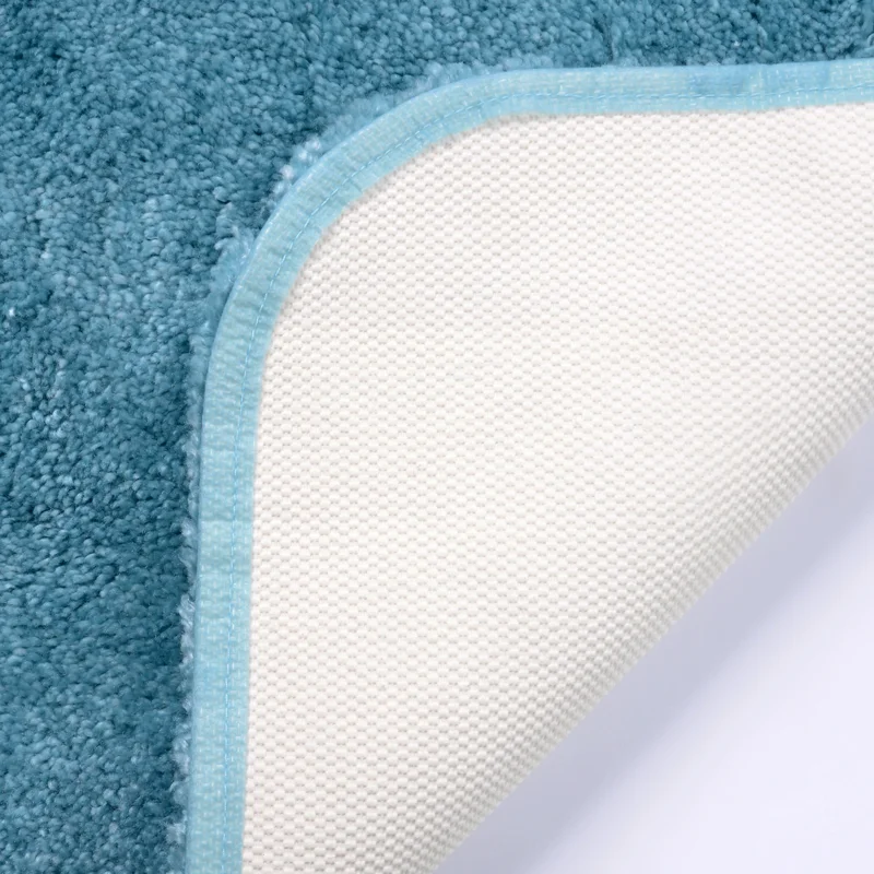 Коврик WasserKraft Wern Wern BM-2593 Turquoise, напольный, цвет - бирюзовый, 90 х 55 см