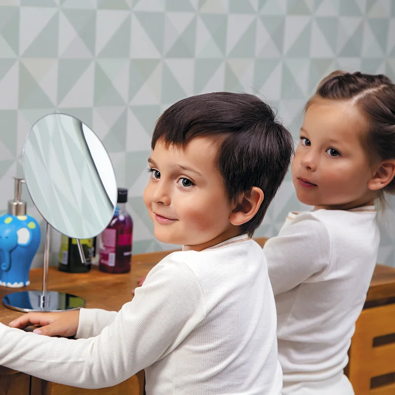 Косметическое зеркало WasserKRAFT K-1002 с увеличением Хром Зеркало с 3-х кратным увеличением