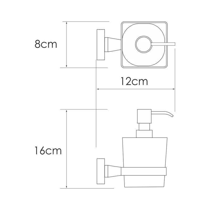 Дозатор для жидкого мыла WasserKRAFT Rhin K-8799 Хром
