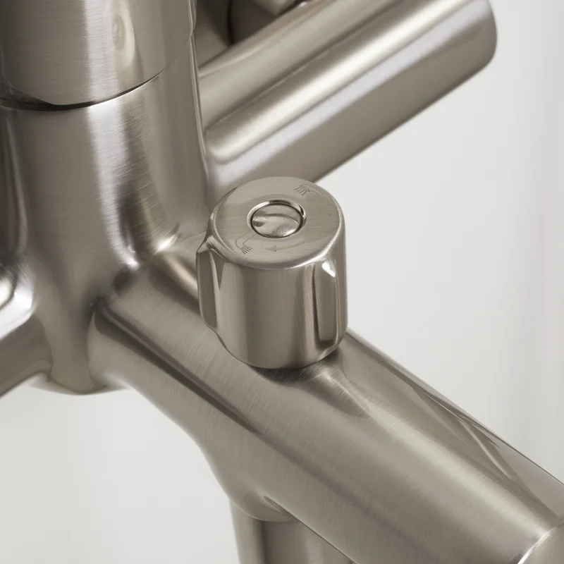 Смеситель WasserKRAFT WERN 4201 для ванны и душа с коротким изливом, матовый хром