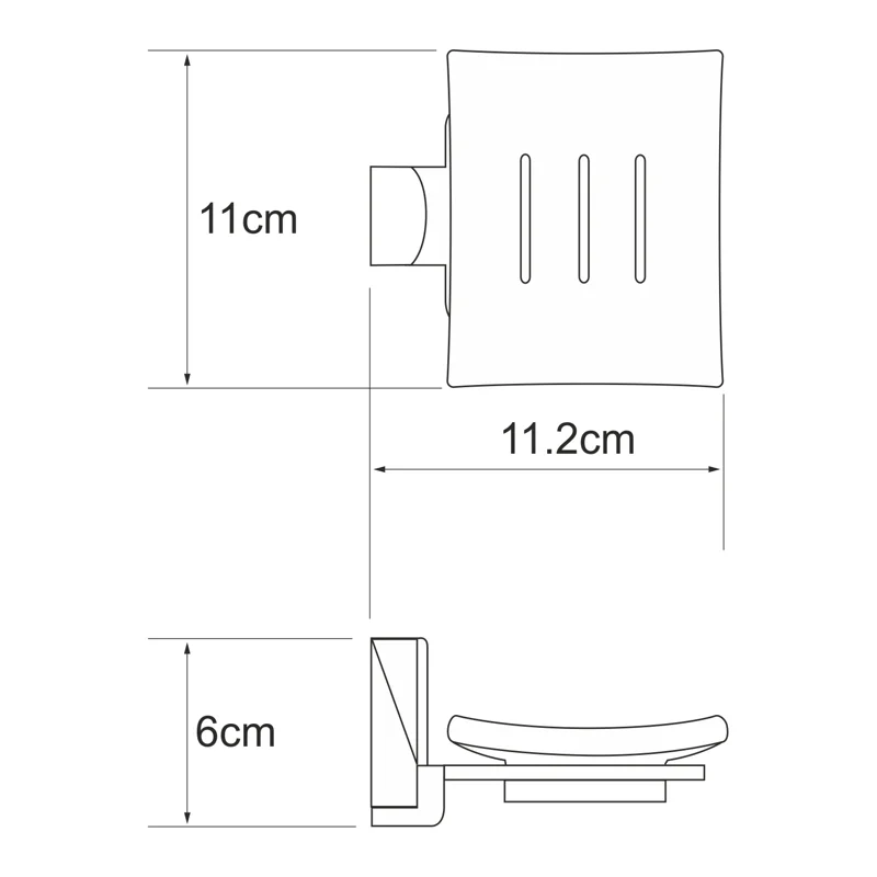 Мыльница WasserKRAFT Leine K-5029W Хром