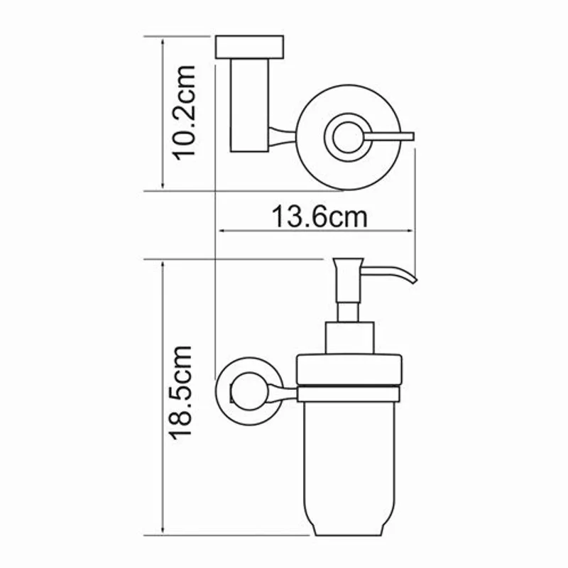 Дозатор для жидкого мыла WasserKraft K-9499C