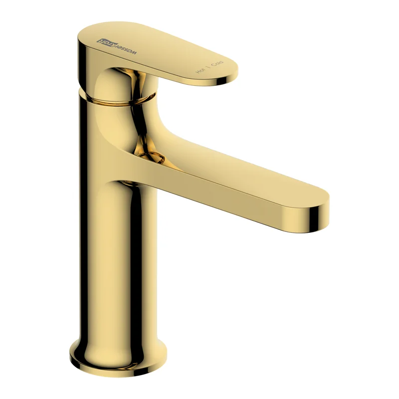 Смеситель для раковины WasserKRAFT Neckar 2103 Золото глянцевое