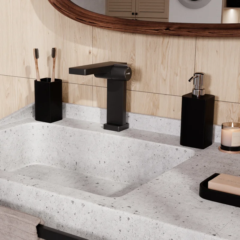 Смеситель для раковины WasserKRAFT Elbе 7410 Черный матовый