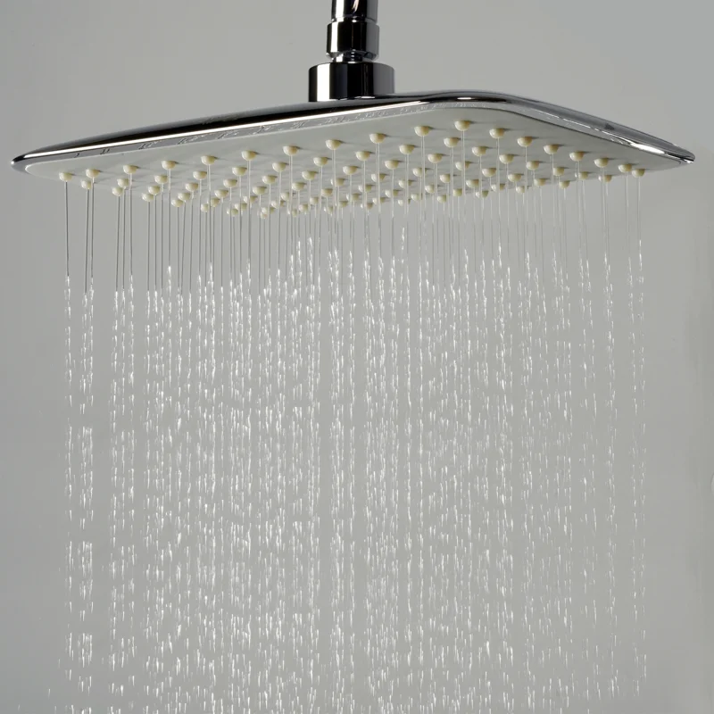 Верхний душ WasserKRAFT A031, 25 х 19 см, 1 режим струи, без держателя, хром