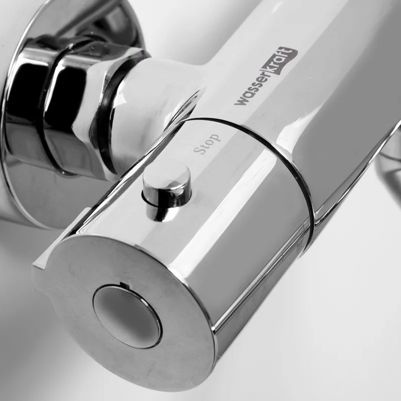 Смеситель для ванны WasserKRAFT Berkel 4822L универсальный с термостатом Хром
