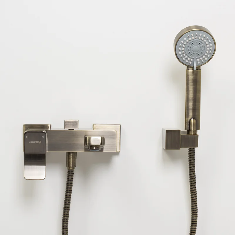 Смеситель для ванны WasserKRAFT Exter 1601 Светлая бронза