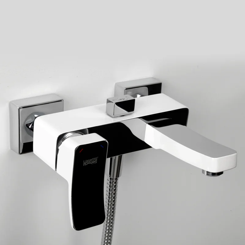 Смеситель для ванны WasserKRAFT Aller 1061W Белый Хром