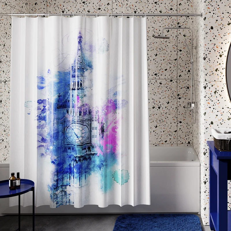 Штора для ванной навесная WasserKraft Lossa SC-81103, 180 x 200 см