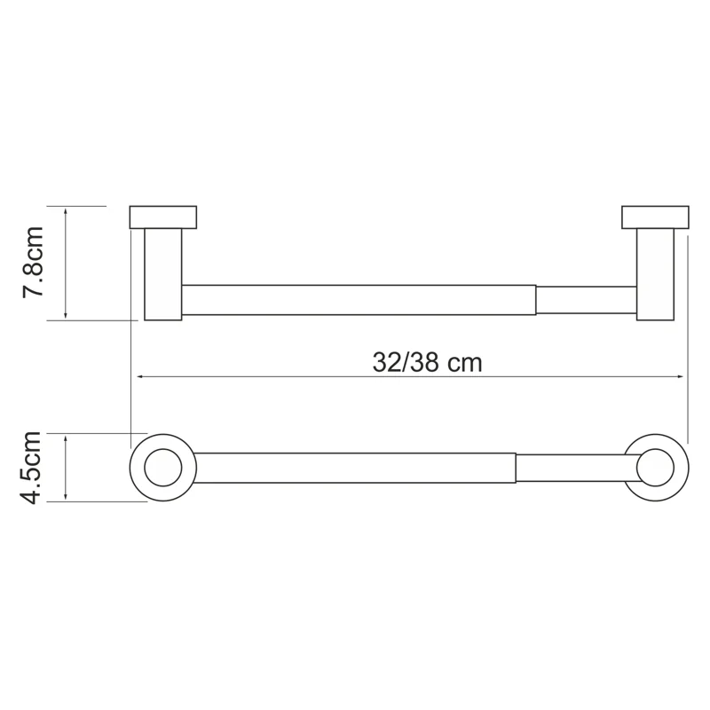 Держатель бумажных полотенец WasserKRAFT Donau K-9491 Хром