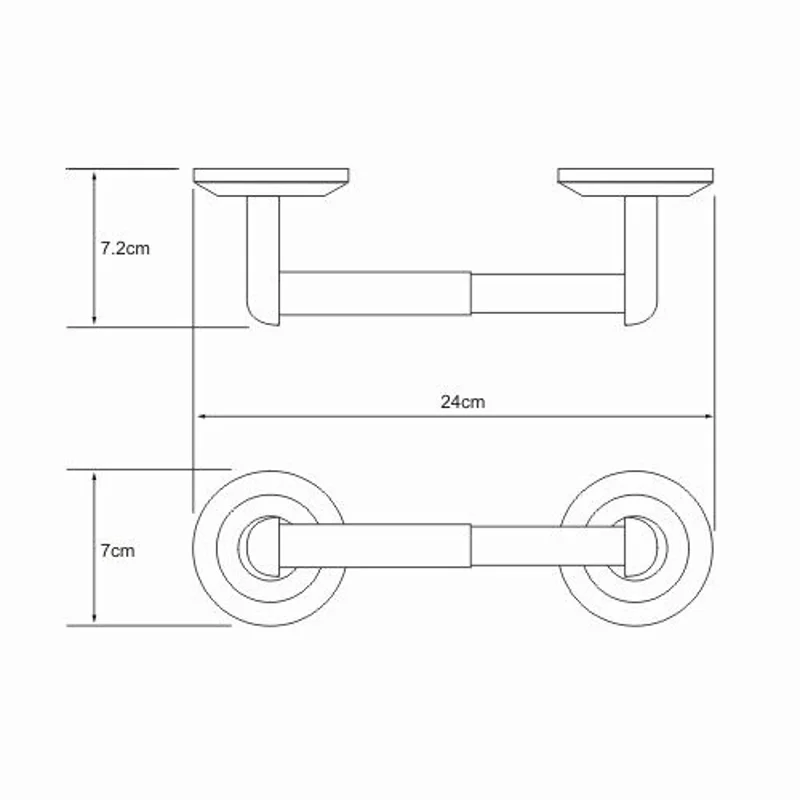 Держатель туалетной бумаги WasserKRAFT Rhein K-6222O, хром
