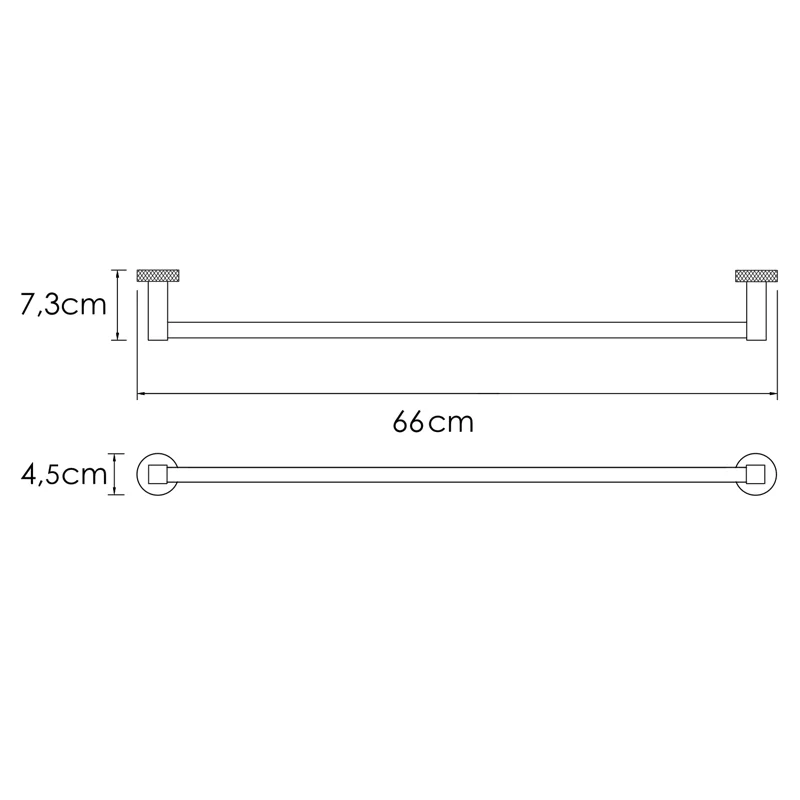 Полотенцедержатель WasserKRAFT Tauber K-64430 Никель