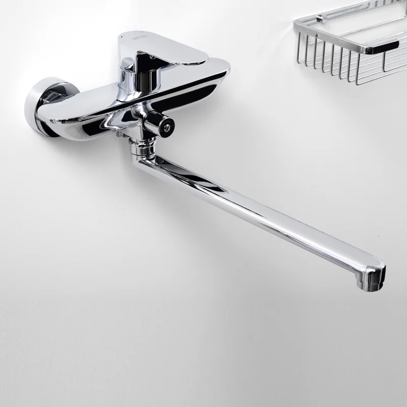 Смеситель для ванны WasserKRAFT Dinkel 5802L универсальный Хром