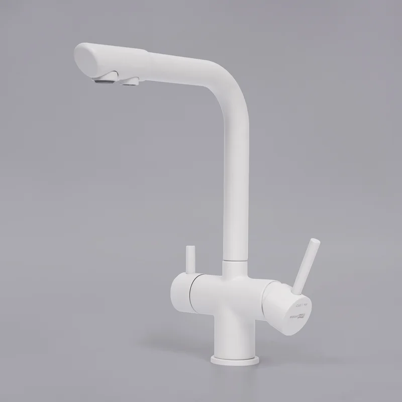 Смеситель для кухни WasserKRAFT A8357 Белый матовый