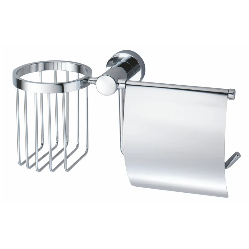 Держатель туалетной бумаги и освежителя воздуха WasserKRAFT Donau K-9459 1 с крышкой Хром