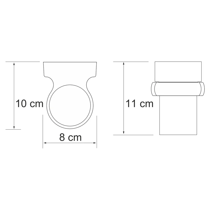 Стакан для зубных щеток WasserKRAFT Berkel K-6828 Хром