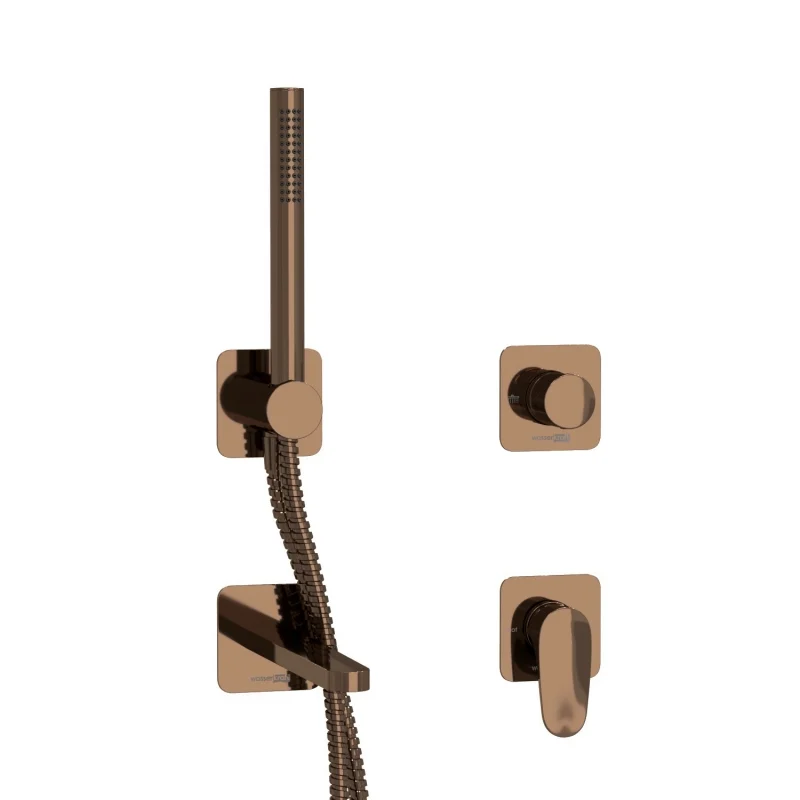 Смеситель для ванны WasserKRAFT Asphe A7751.287.289.290.292.291 Розовое золото