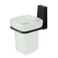 Стакан для зубных щеток WasserKRAFT Abens K-3228 Черный матовый