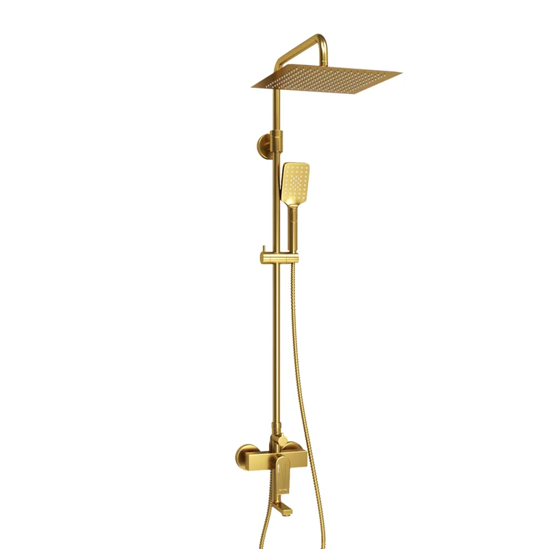Душевая система WasserKRAFT A155.260.201.BG Золото матовое