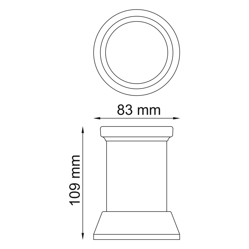 Стакан для зубных щеток WasserKRAFT Donau K-2428 Хром