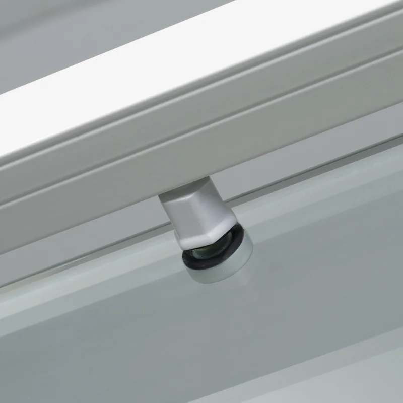 Душевой уголок WasserKRAFT Rhin 100x90 44S22 профиль Белый стекло прозрачное