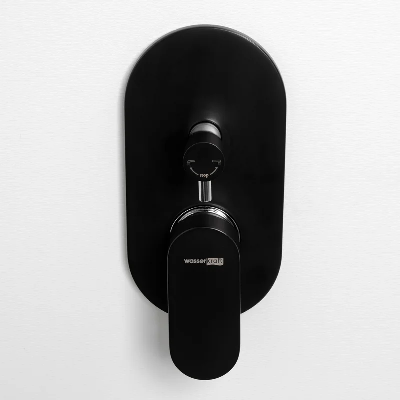Смеситель скрытого монтажа WasserKRAFT 7441 для ванны и душа, черный