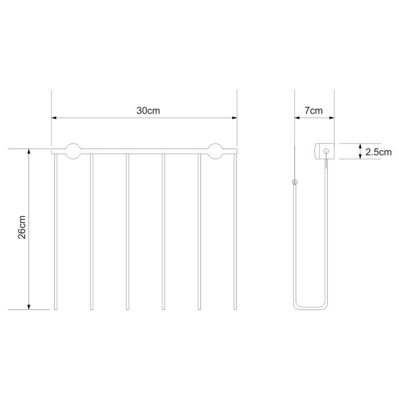 Держатель для газет WasserKRAFT K-311 Хром