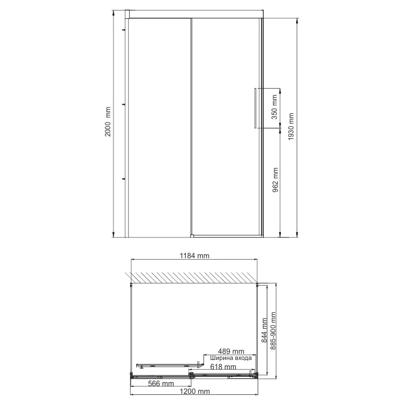 Душевой уголок Wasserkraft Kammel 18S21