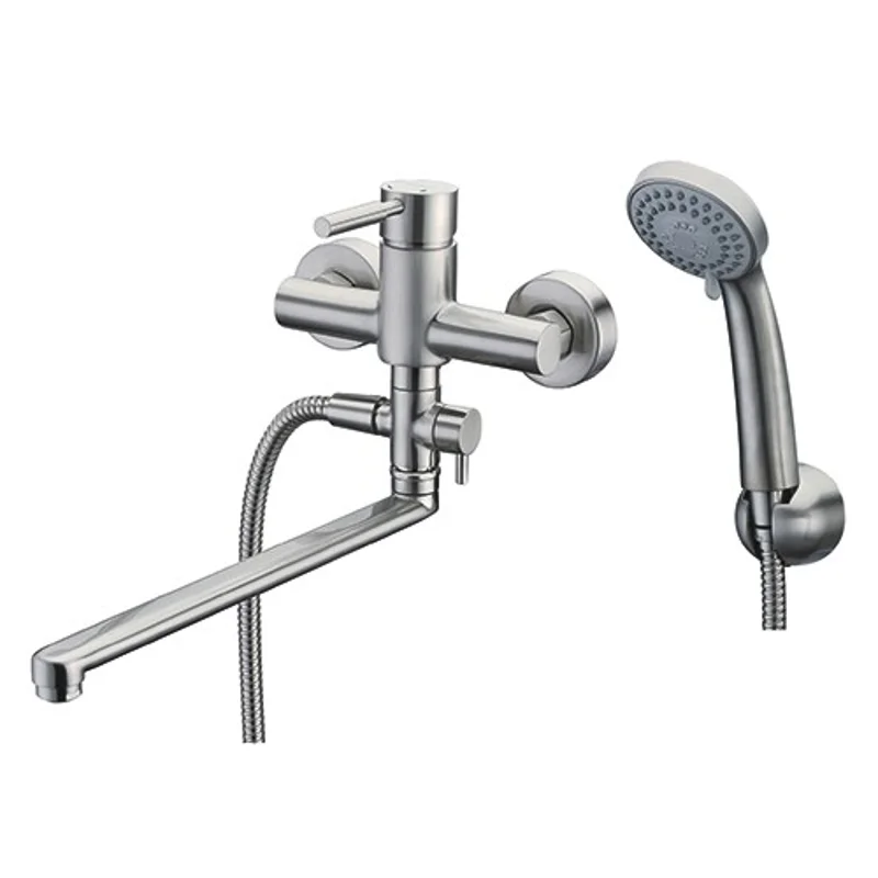 Смеситель для ванны WasserKRAFT Wern 4202L универсальный Хром матовый