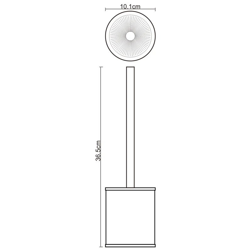 Ершик для унитаза WasserKRAFT Rossel K-5727 Белый