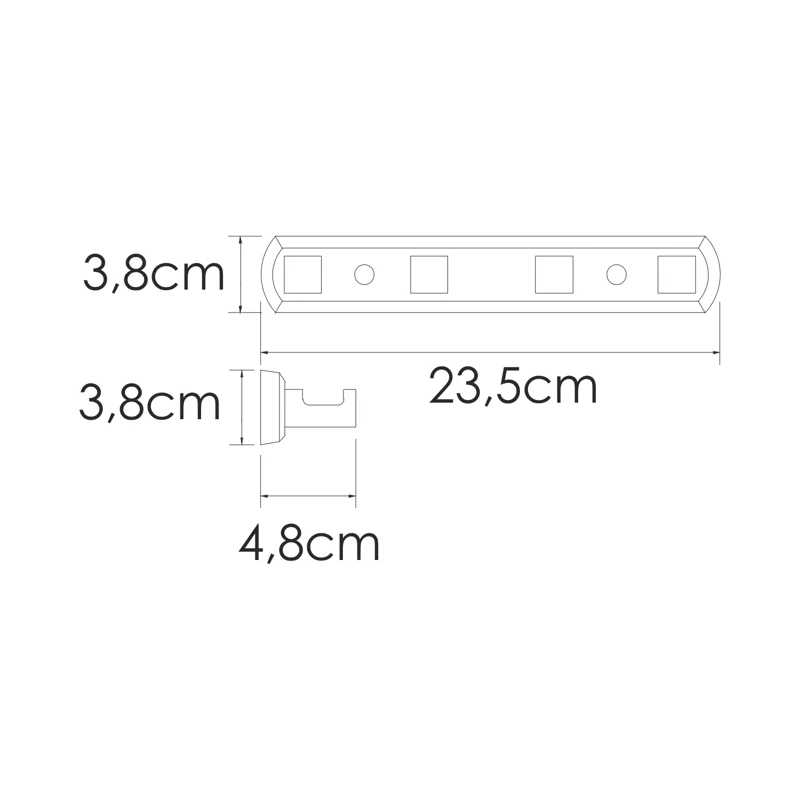 Вешалка для полотенец WasserKRAFT Rhin K-8774 Хром