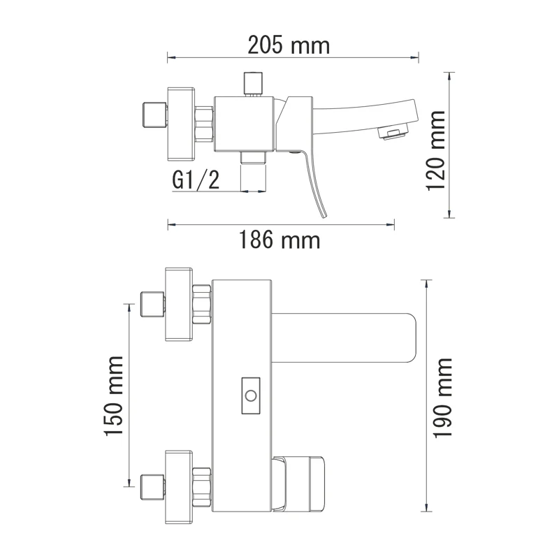 Смеситель для ванны WasserKRAFT Exter 1601 Светлая бронза