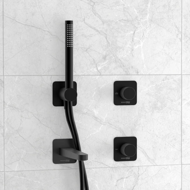 Смеситель для ванны WasserKRAFT Fulda A5251.299.301.302.242.217 Черный матовый