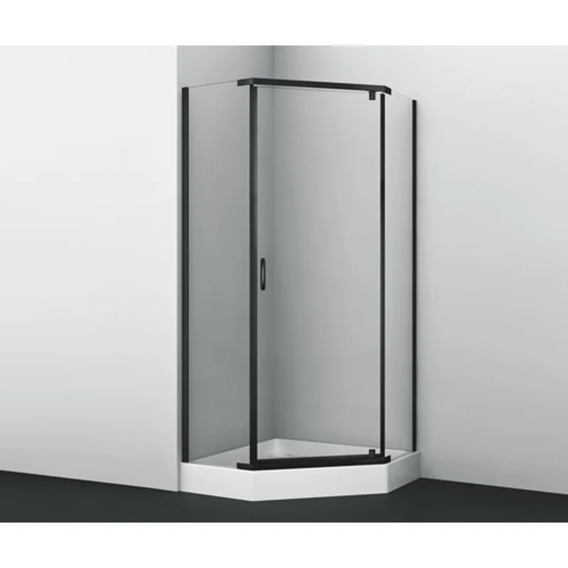 Душевой уголок WasserKRAFT Wiese 100x100 84P38 профиль Черный матовый стекло прозрачное Душевой уголок WasserKRAFT Wiese 100x100 84P38 профиль Черный матовый стекло прозрачное