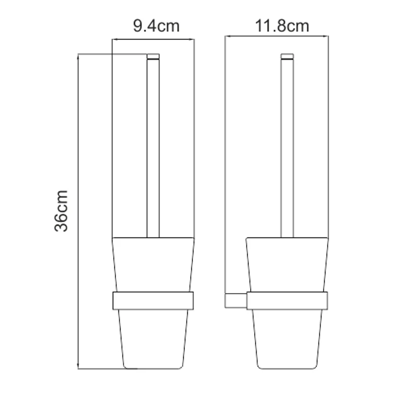 Ершик для унитаза WasserKRAFT Sauer K-7927 Золото