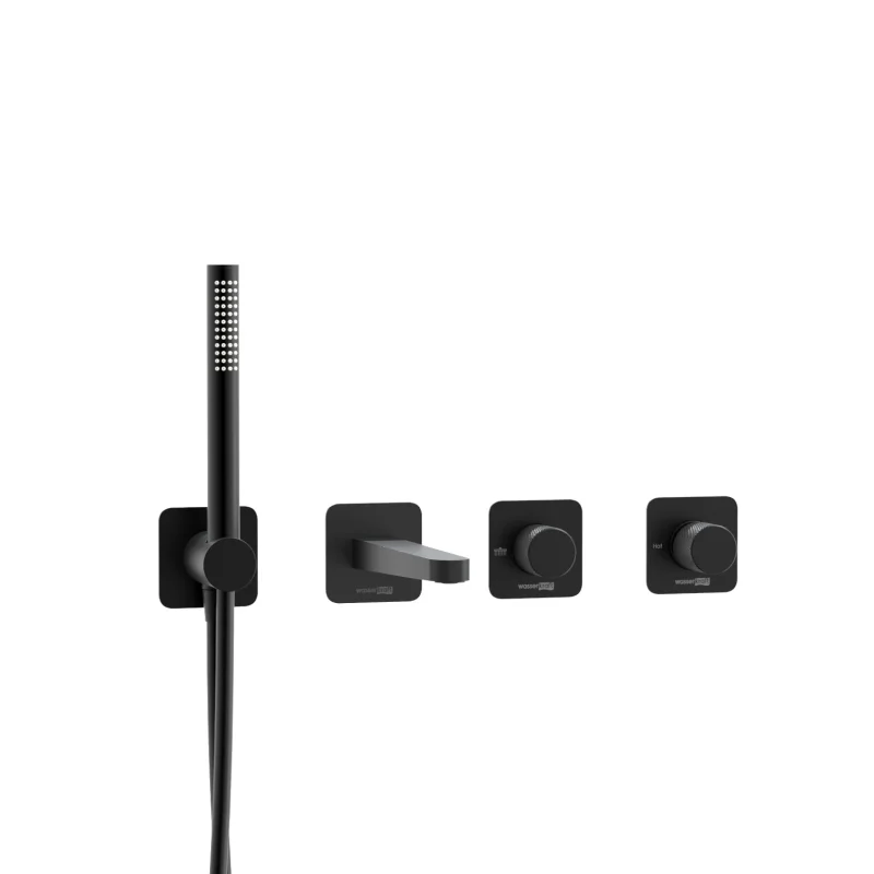 Смеситель для ванны WasserKRAFT Fulda A5251.299.301.302.242.217 Черный матовый