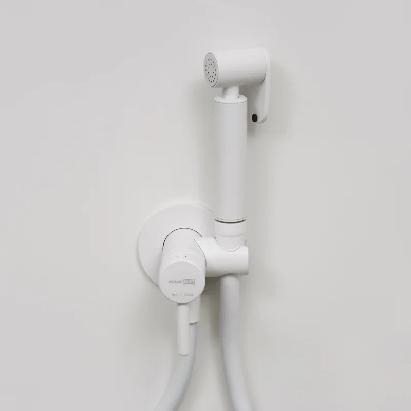 Гигиенический душ со смесителем WasserKRAFT A70538 Белый матовый