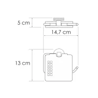 Держатель туалетной бумаги WasserKRAFT Tauber K-64425 с крышкой Хром