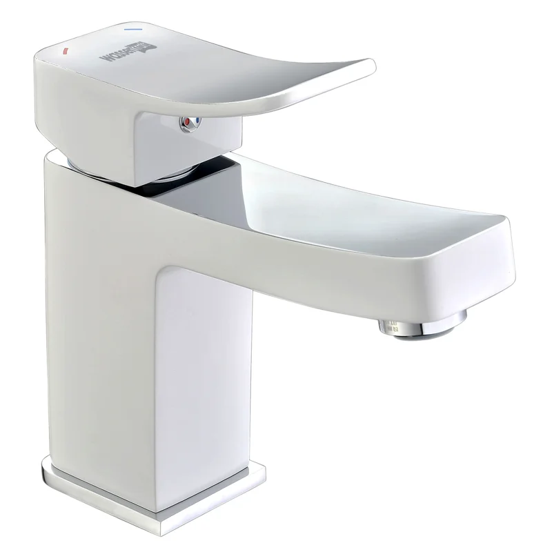 Смеситель для раковины WasserKRAFT Aller 1063W Белый Хром