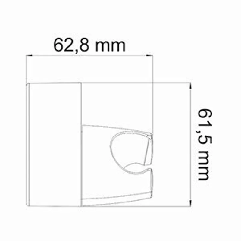 Держатель ручного душа WasserKRAFT A014 Хром