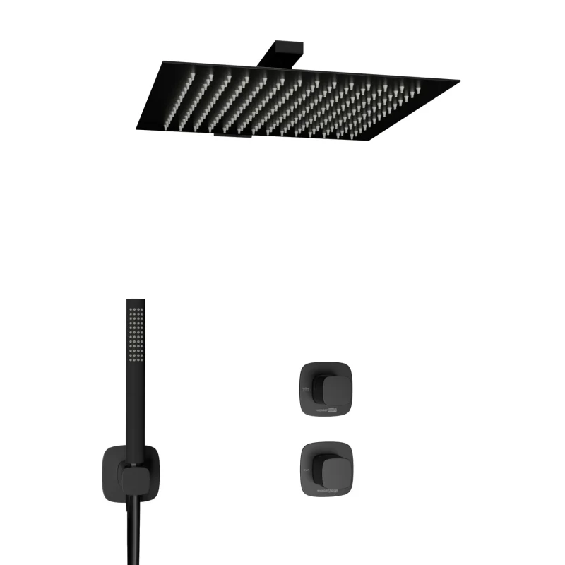 Душевая система WasserKRAFT Nuthe A9151.264.219.162.327.242.217 Черная матовая