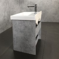 Тумба с раковиной Comforty Осло, 60 см, бетон светлый, 00-00000835 (00-00000835CF)